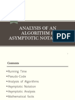ANALYSIS OF ALGORITHMS & ASYMPTOTIC NOTATIONS