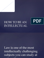 How To Be An Intellectual