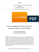 SFR. Nuevas Tecnologías Para La Intervención Social. La Acción Social 2018