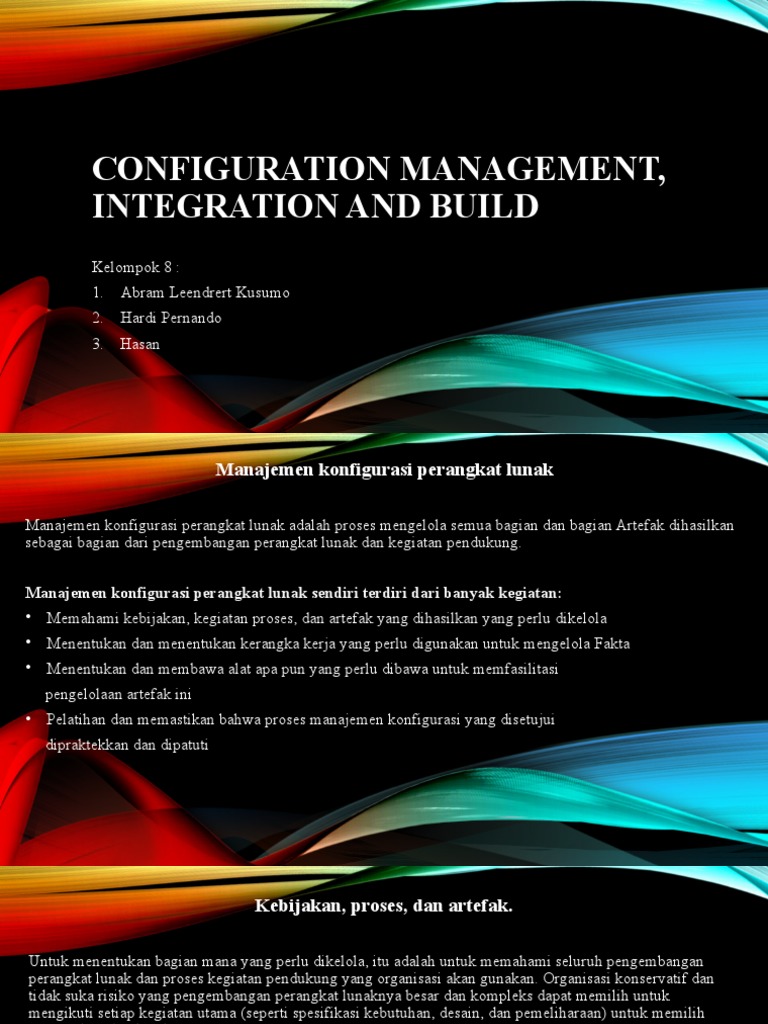 Configuration Management, Integration and Build | PDF | Komputer ...