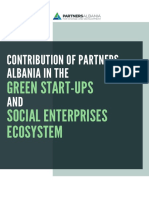 Contribution of Partners Albania in The Green Startups and Social Enterprises Ecosystem