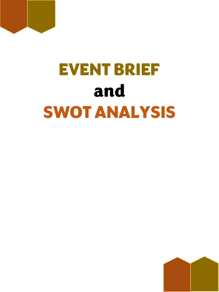 SWOT ANALYSIS FOR EVENT MANAGEMENT BUSINESS intelligence overview