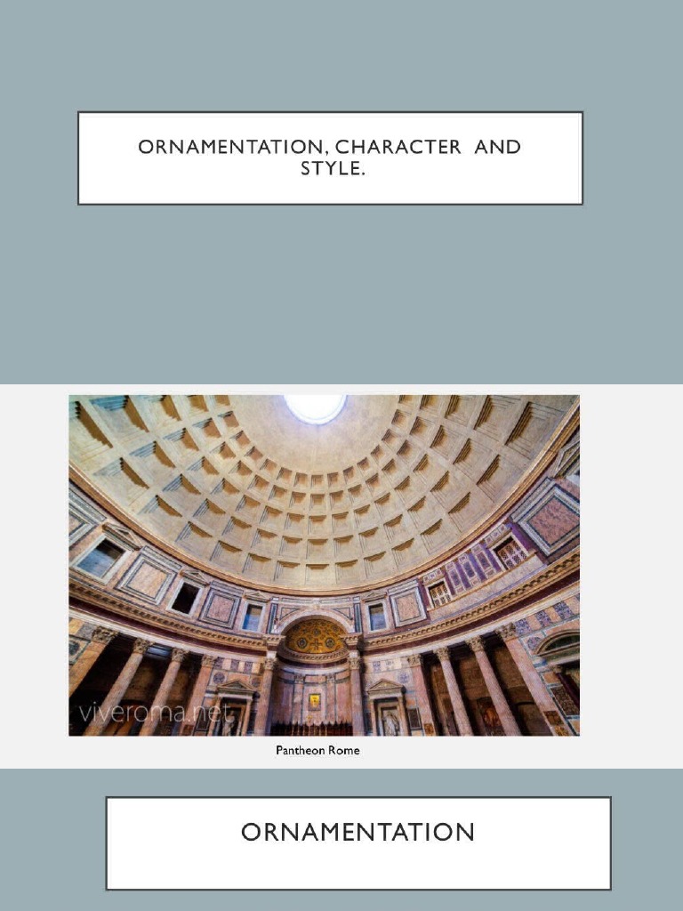 Style and Ornamentation in Architecture PDF