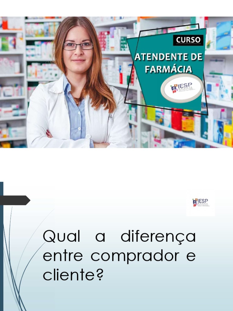 Curso Atendente de Farmácia | PDF | Comunicação | Receita médica