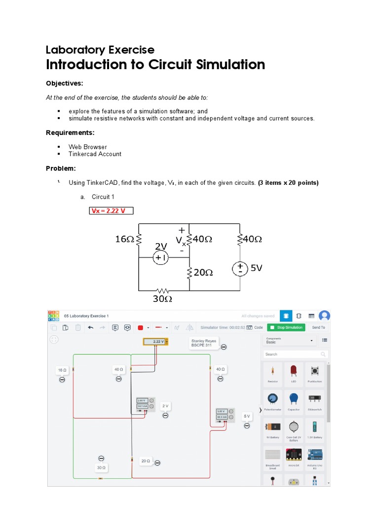 05 Laboratory Exercise 1 | PDF | Computers