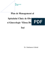 Plan de Management Al Spitalului Clinic de Obstetrica Si Ginecologie 2019
