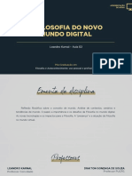 Filosofia do Novo Mundo Digital