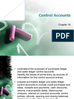 Control Accounts Chapter Summary
