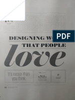 Designing Work That People Love