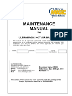 Maintenance Manual: For Ultramagic Hot Air Balloons