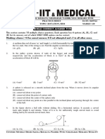 Practice Sheet (Rotation, SHM) Question Paper