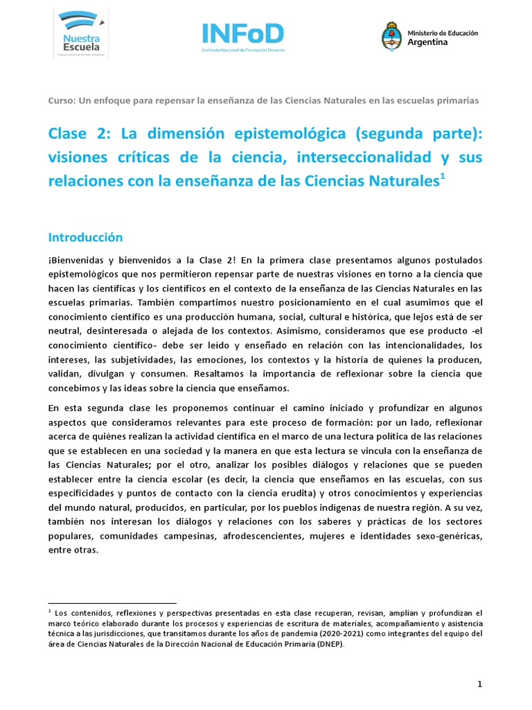 Repensar la enseñanza de Ciencias Naturales | PDF | Conocimiento ...