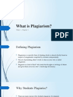 Week 3 - What Is Plagiarism