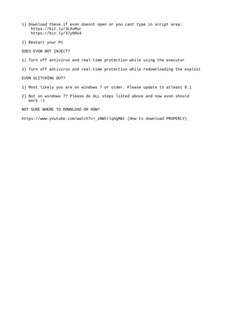 Evon Troubleshooting Guide | PDF | Technology & Engineering