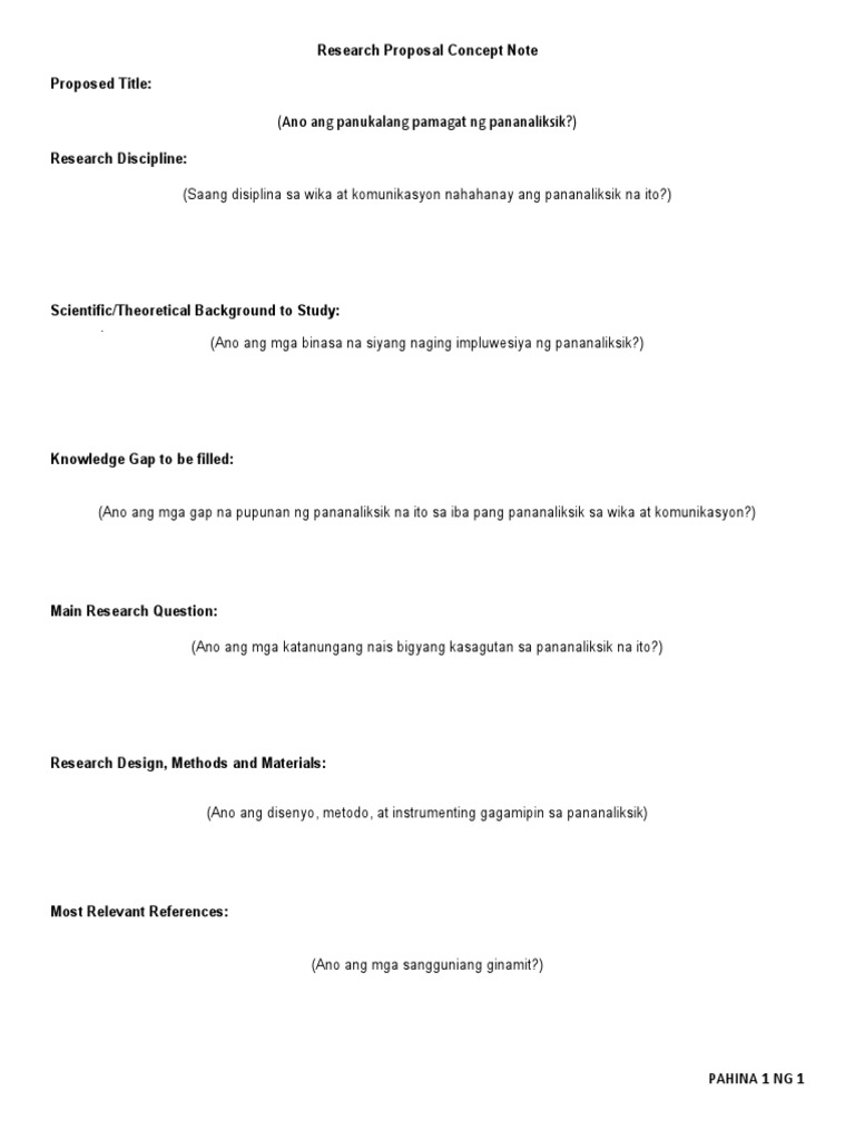 Konseptong Papel | PDF