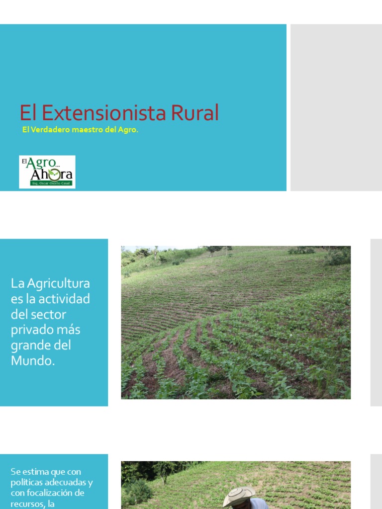 Rol del Extensionista Agropecuario en Panamá | PDF | Agricultura | Panamá