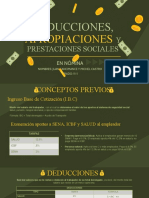 Deducciones, Apropiaciones y Prestaciones Nómina CONTABILIDAD