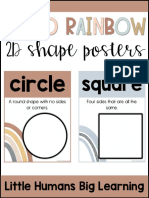 2D Shape Posters: Little Humans Big Learning