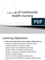 Caring of Community Health Nursing