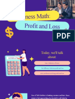 Purple Blue and Yellow Illustrated Business Math Presentation