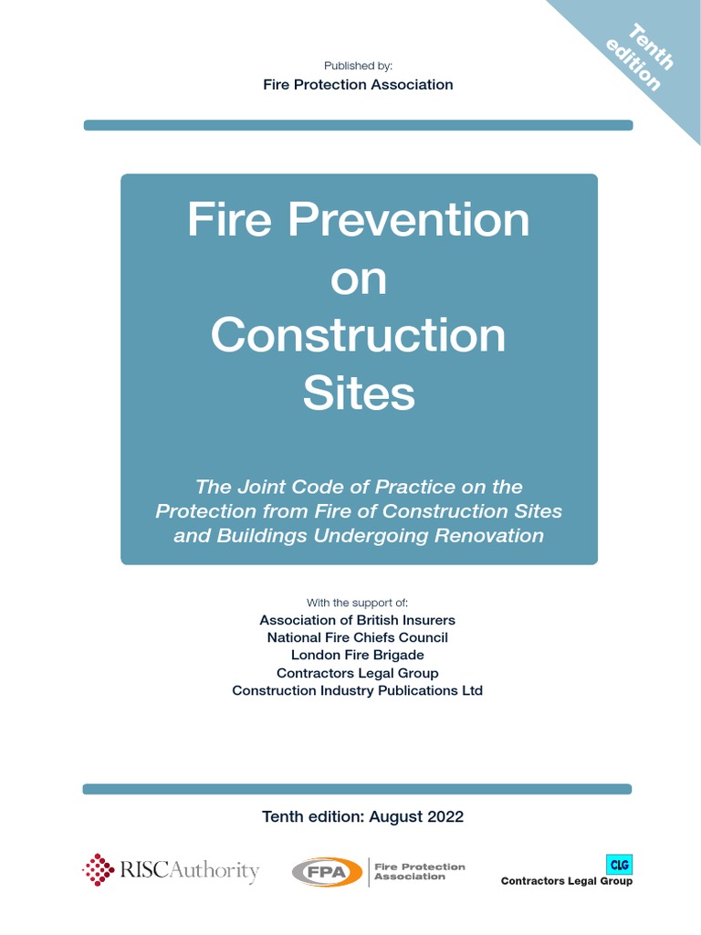 Fire Prevention On Construction Sites Joint Code of Practice 10th