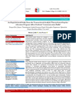 An Experimental Study Does the Transactional Analysis Theorybased Psychoeducation Program Affect Students Communication Skills Deneysel Bir Alma Transaksiyonel Analiz Kuramna Dayal Psikoeitim Programnn Rencile