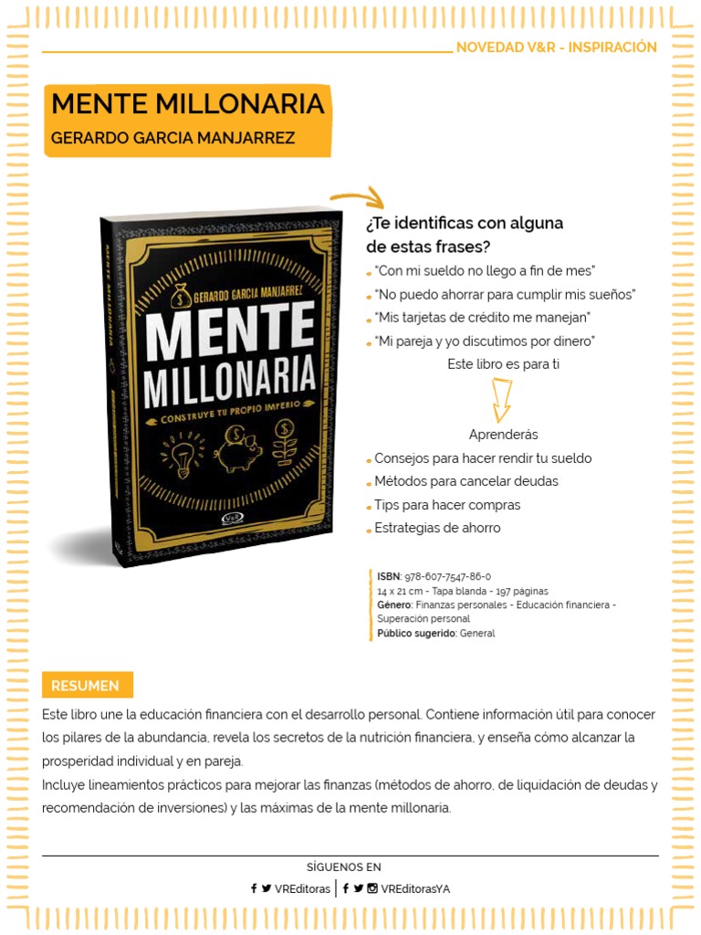 Mente Millonaria: Claves para la Abundancia | PDF | Educación ...