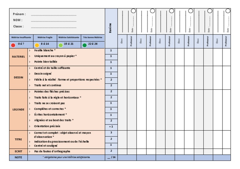 Grille Dessin D'observation | PDF