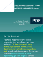 Pemertahanan Bahasa Daerah Melalui Pembelajaran Bahasa Daerah