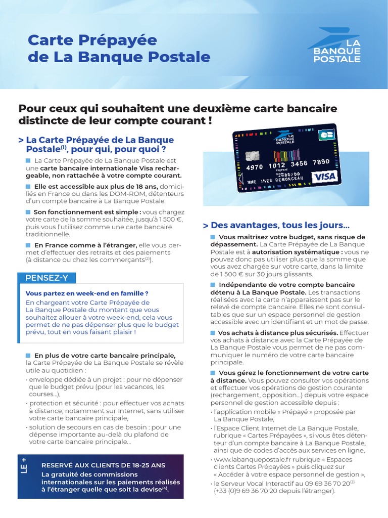 Flyer Carte Prepayee, PDF, Banques