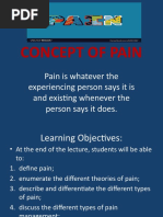 Concepts of Pain