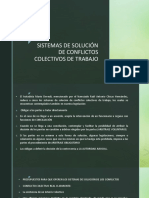 Sistemas de Solución de Conflictos Colectivos de Trabajo