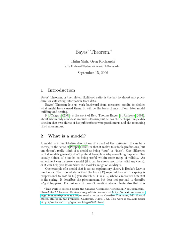 Bayes' Theorem | PDF