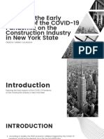 COVID-19 Pandemic's Early Impacts on NY Construction