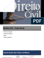 Direito Civil - Teoria Geral dos Fatos Jurídicos