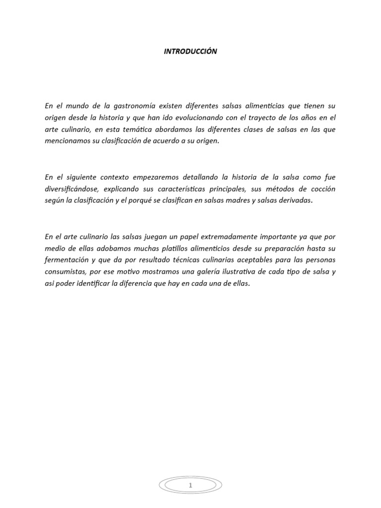 Historia de Las Salsas PDF Salsa Vinagreta