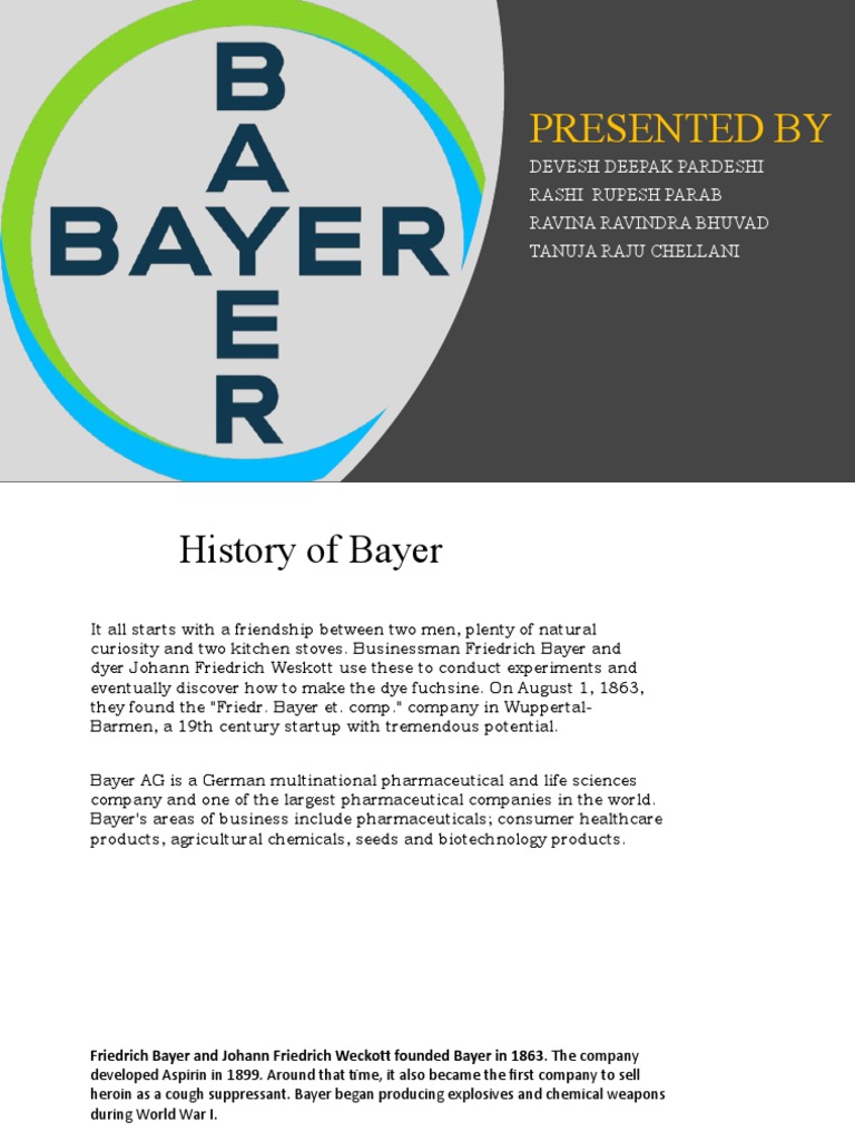 A Comprehensive History of Bayer AG From Dye Manufacturing Startup to