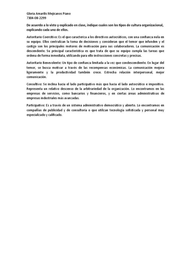 De Acuerdo A Lo Visto y Explicado en Clase | PDF