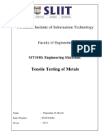 Tensile Testing of Metals: Measuring Material Properties
