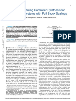 Gain-Scheduling Controller Synthesis For Networked Systems With Full Block Scalings