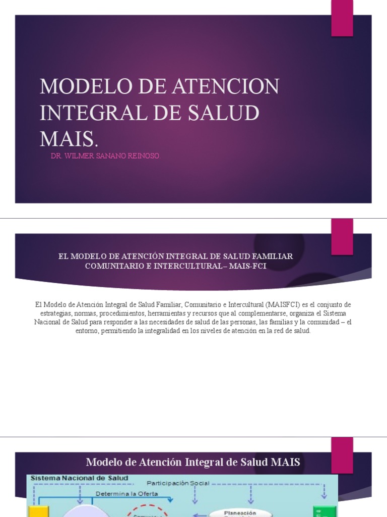 Modelo de Atencion Integral de Salud Mais | PDF | Planificación ...