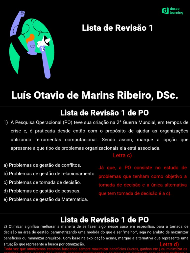 Otimização em Pesquisa Operacional | PDF | Pesquisa operacional ...