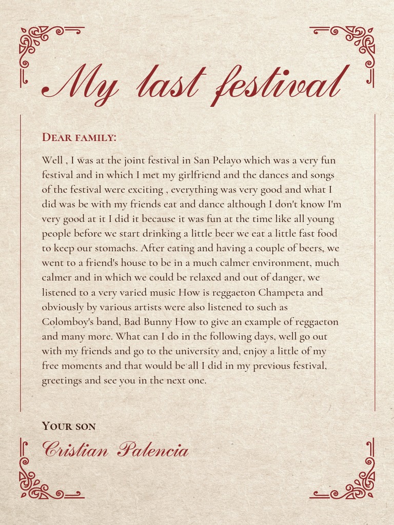 Dear Family | PDF