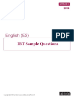IBT Sample Test G8 (E2) English
