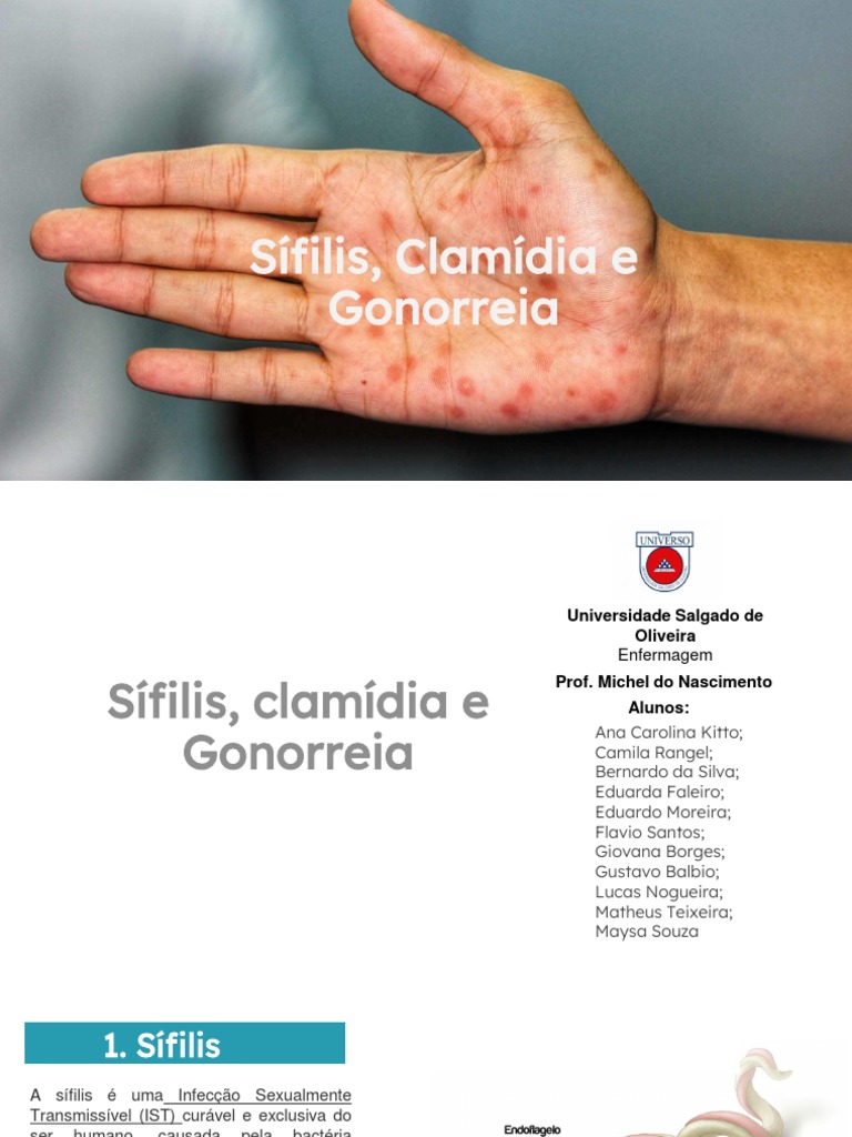 Sifilis, Clamidia e Gonorreia | PDF | Ciências da Saúde | Causas de morte