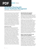 Verification Planning With Questa Verification Management VH v13 I2