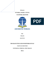 Jwaban Tugas 1 STATISTIKA EKONOMI