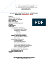 Estructura para Proyectos de Investigación