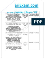 Army Rally Schedule by SarkariExam