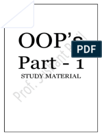 Oop's Part - 1 Study Material